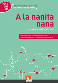A la Nanita Nana Two-Part choral sheet music cover Thumbnail